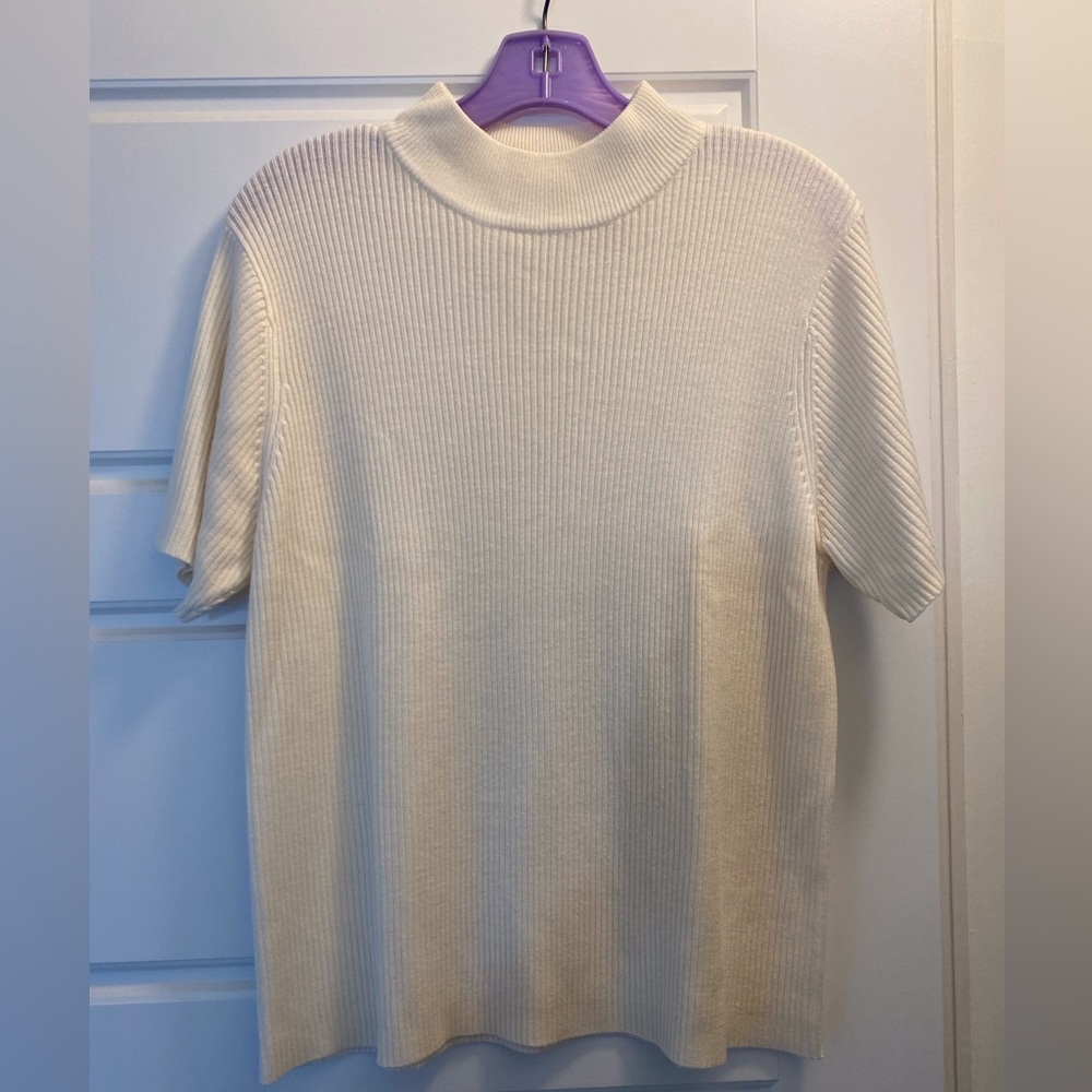 Studio Works sweater, size L, ivory